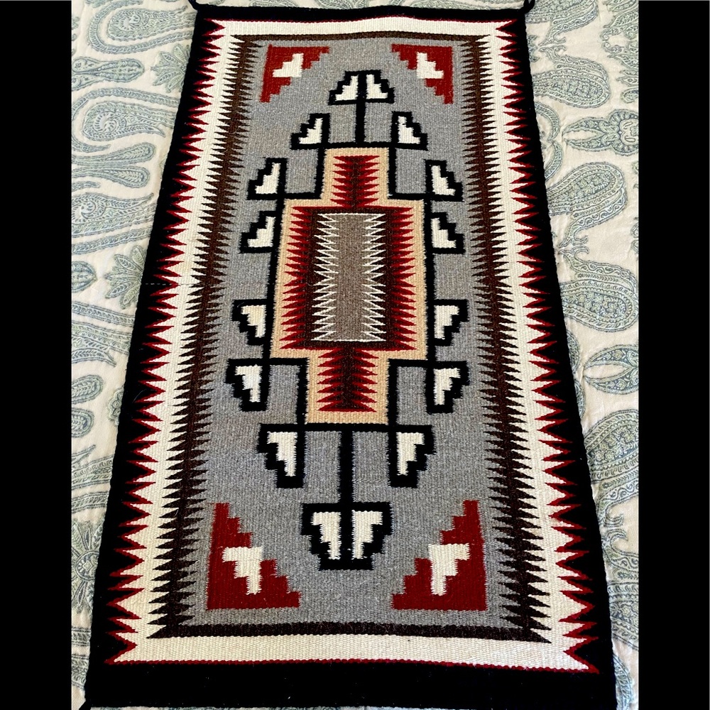 Two grey hills Navajo rug
